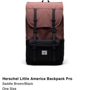 NWT Brown/Black Herschel Little America Backpack Pro